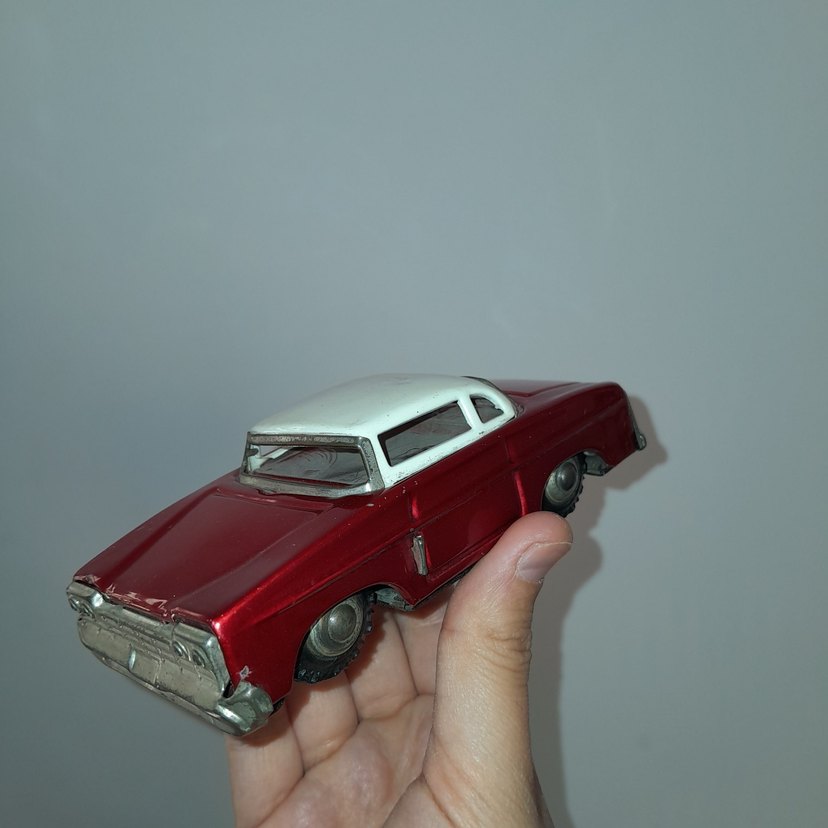 Antika Koleksiyonluk Teneke Oyuncak Araba - Görsel 4