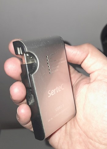 Sertec Siyah USB 2.0 Hafıza Kartı Okuyucu - Görsel 2