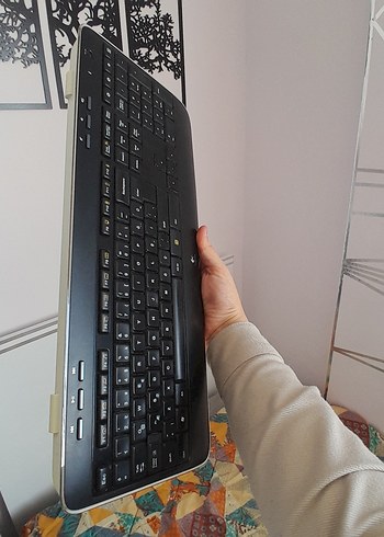 Klavye Siyah Logitech Kablosuz Tv Uyumlu - Görsel 3