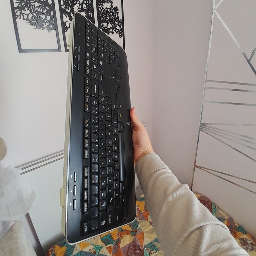 Klavye Siyah Logitech Kablosuz Tv Uyumlu - Görsel 3