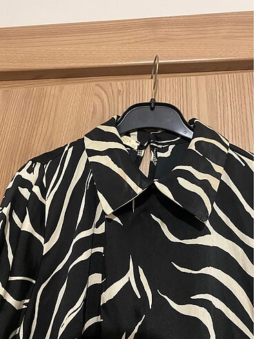 38 Beden Zebra desen gömlek tunik