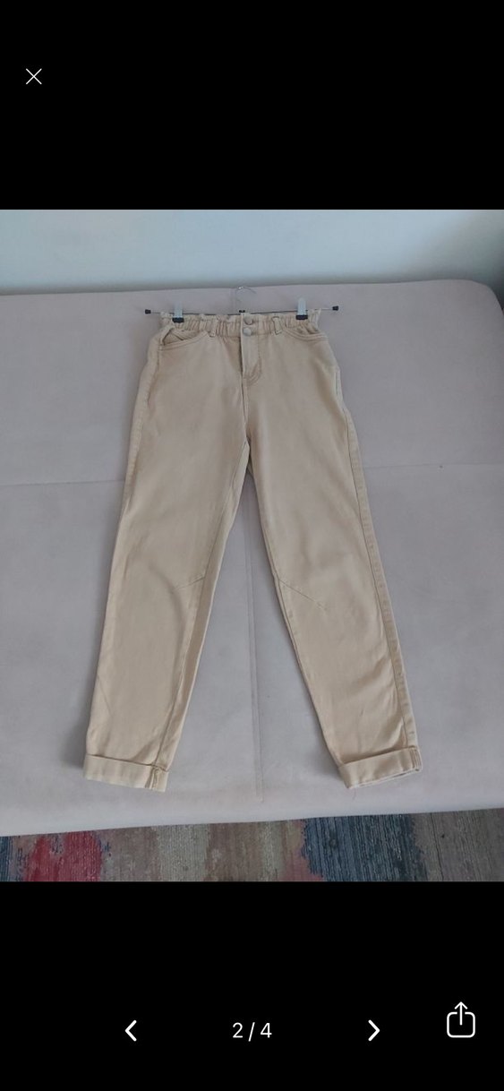 32-34 beden Kadın  Bel Detayl Pantolon - Görsel 3