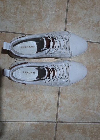 42 Beden Beyaz Bağcıklı erkek Sneaker