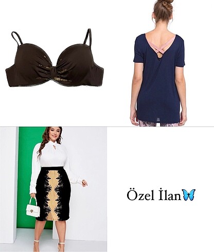 Bikini Üstü / Desenli Etek / Spor Bluz