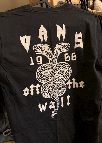 Siyah vans tişört - Görsel 2