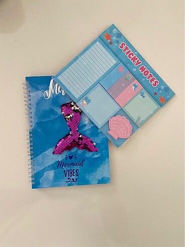 Mermaid Defter Ve Sticky Notes