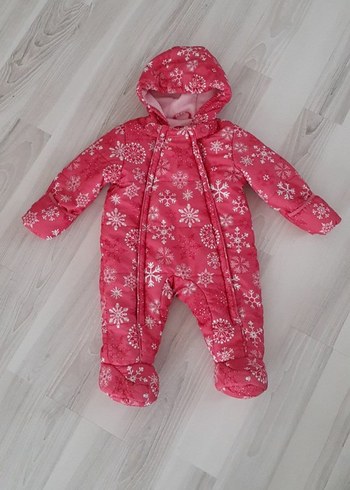 Kapüşonlu Pembe Kız Bebek astronot