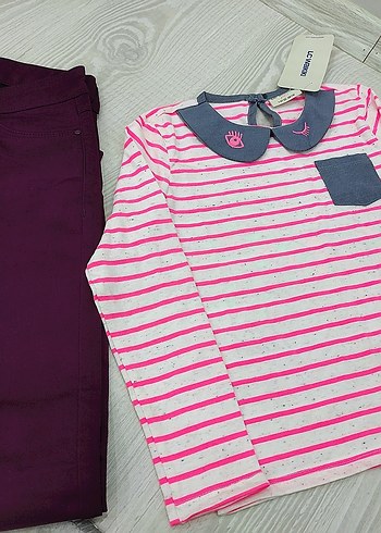 LC Waikiki kız çocuk bluz ve pantolon takım