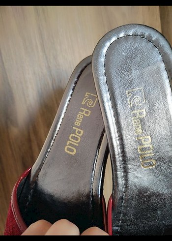 Bordo Kürklü Terlik - Görsel 3