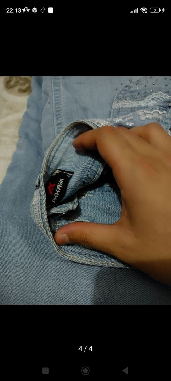 Gri Mavi Uzun Kot Etek - Görsel 4