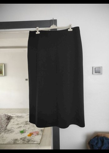 Fermuarlı Siyah Uzun Kadın Etek - Görsel 2