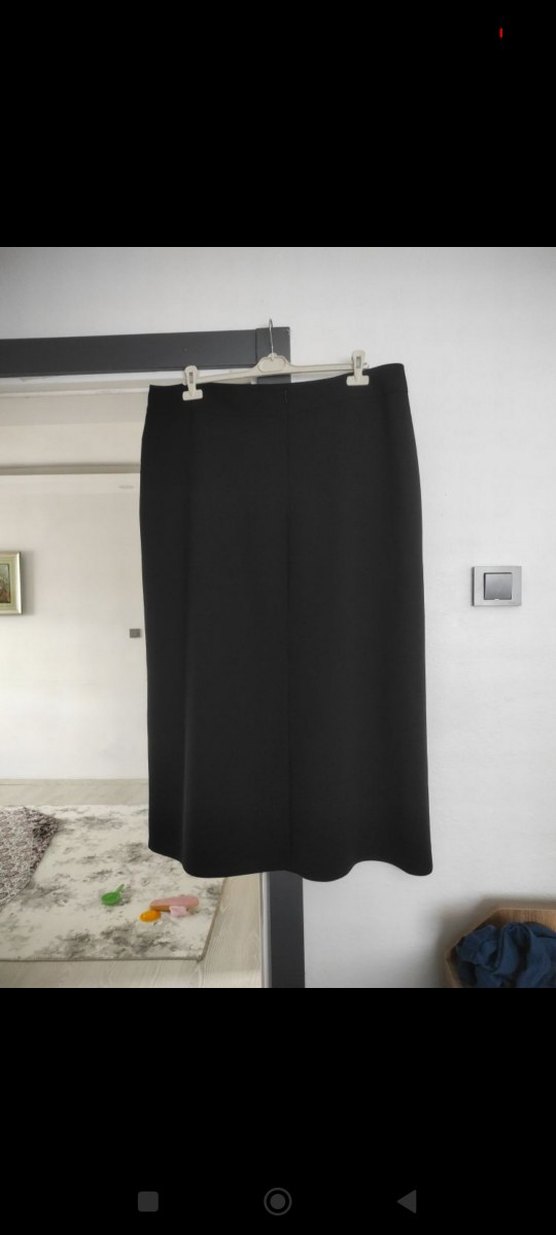 Fermuarlı Siyah Uzun Kadın Etek - Görsel 2