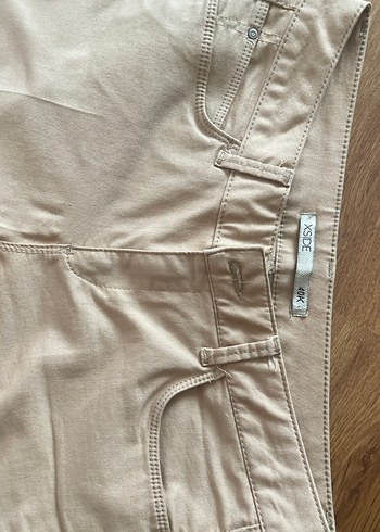 Bej Kadın ispanyol Kumaş Pantolon - Görsel 2