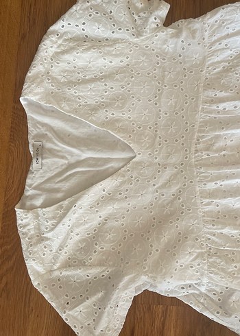 LC Waikiki Dantel Detaylı Beyaz Bohem Midi Elbise