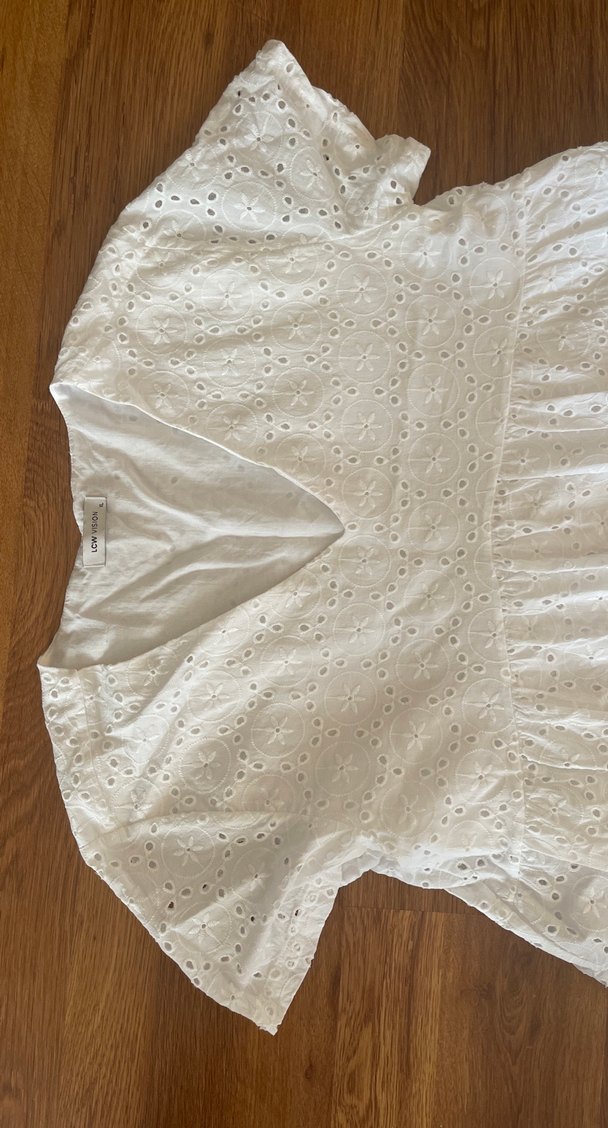 Dantel Detaylı Beyaz Bohem Midi Elbise - Görsel 2