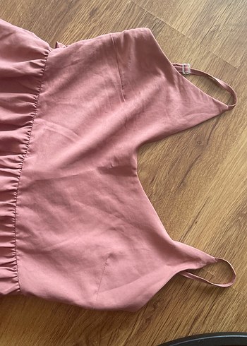 Trendyol & Milla Pembe Uzun Eteği Kat Kat Detaylı elbise