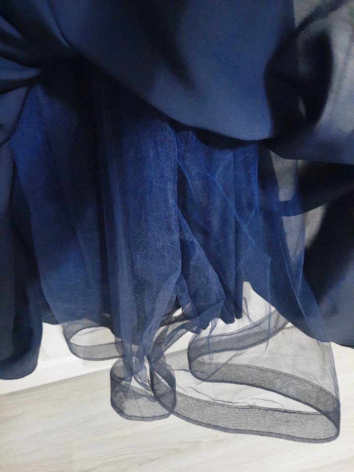 Mavi İşlemeli Payetli Kadın El Zinciri - Görsel 5