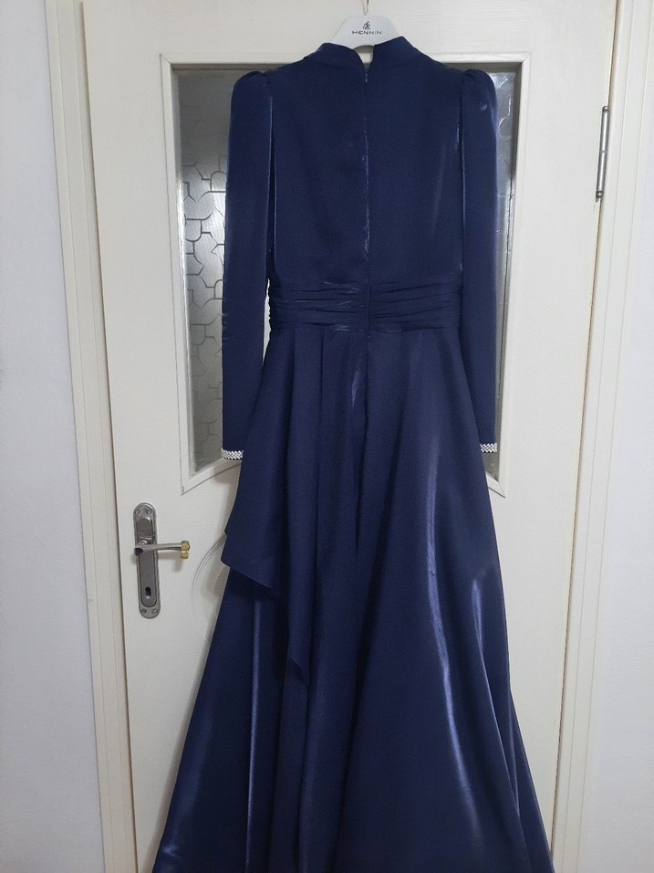 Mavi İşlemeli Payetli Kadın El Zinciri - Görsel 4