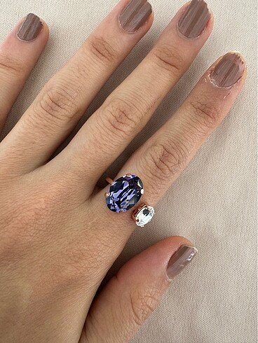 Swarovski gümüş yüzük