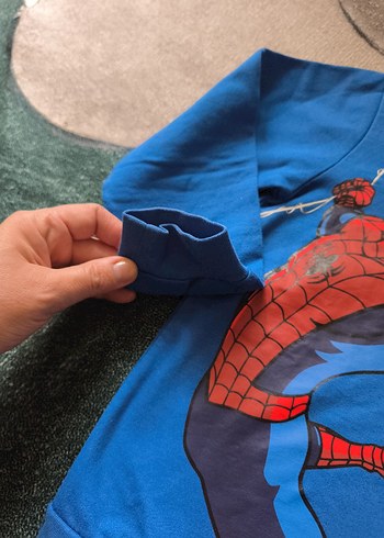 Erkek Çocuk Mavi Spider-Man Sweatshirt - Görsel 4