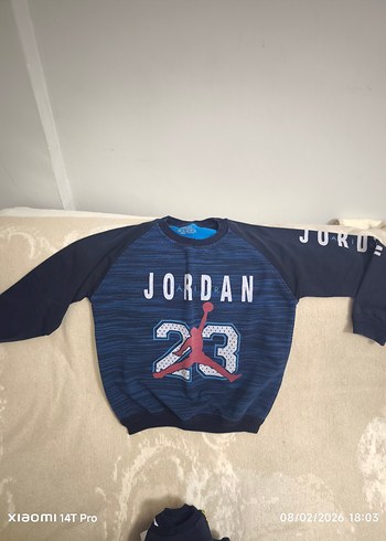 Erkek çocuk Lacivert bisiklet yaka Sweatshirt - Görsel 2