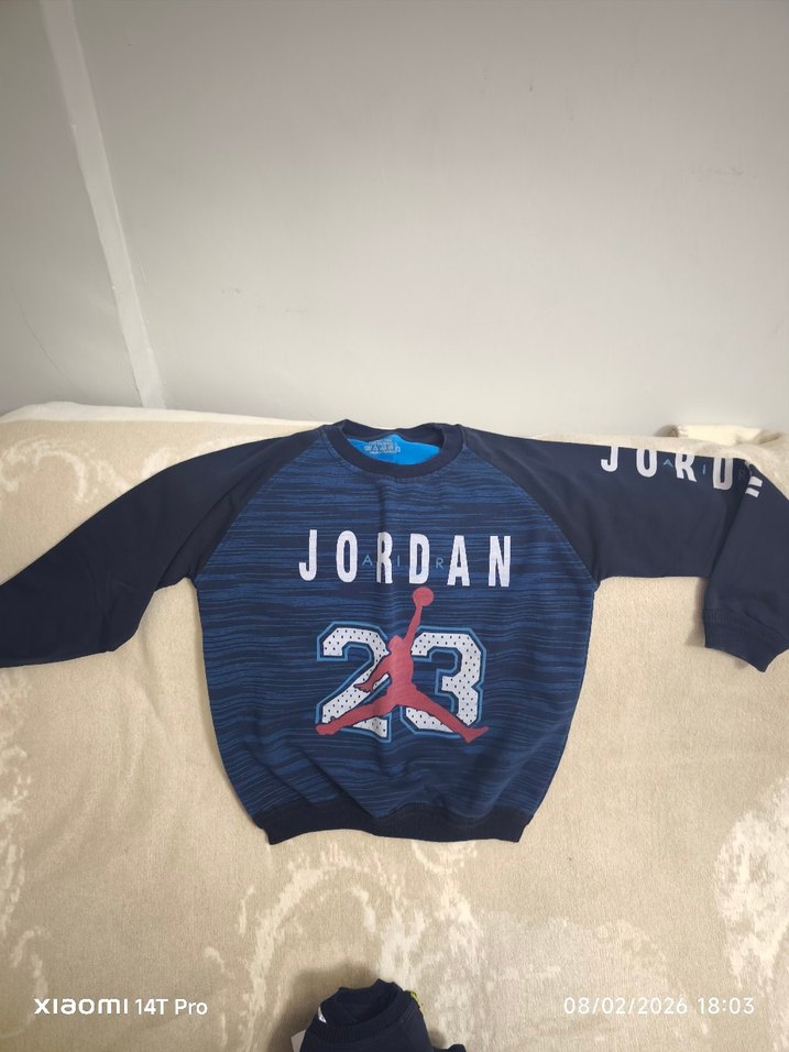 Erkek çocuk Lacivert bisiklet yaka Sweatshirt - Görsel 2