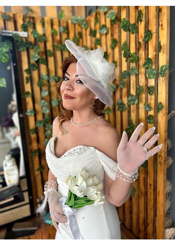 Vintage Bohem Gelinlik, Uzun ve Straplez nişan isteme nikah - Görsel 3