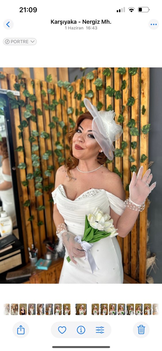 Vintage Bohem Gelinlik, Uzun ve Straplez nişan isteme nikah - Görsel 4