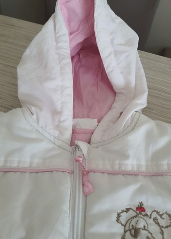 Beyaz Nakışlı Kapüşonlu Bebek Tulumu - Görsel 4