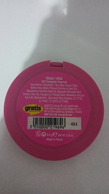  Beden Renk Beaulis glamorous allık 