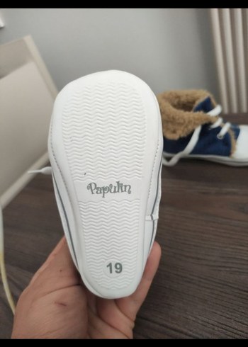 e bebekten alınma.Hellobaby Erkek Bebek Kürklü Kot Ayakkabı - Görsel 4