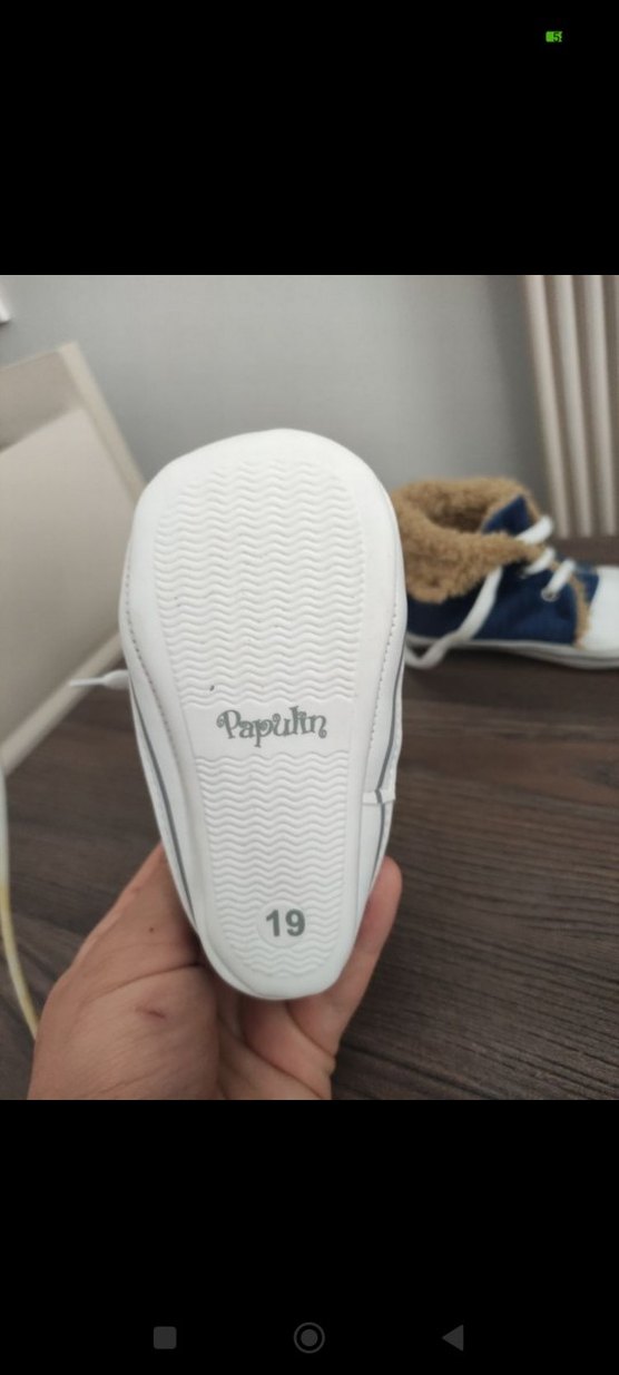 e bebekten alınma.Hellobaby Erkek Bebek Kürklü Kot Ayakkabı - Görsel 4