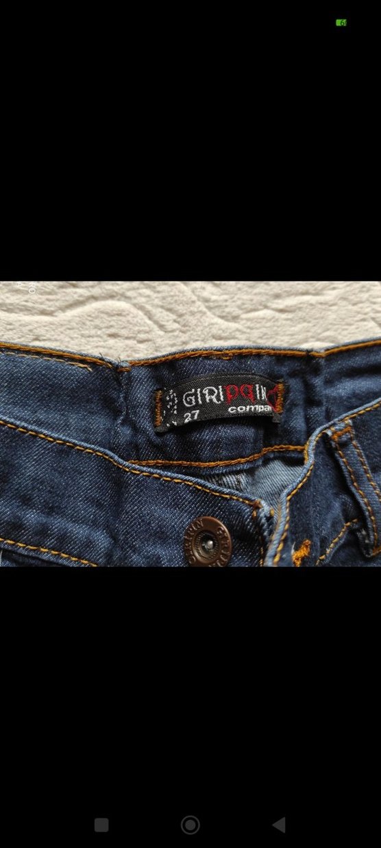 Düğmeli Mavi Kadın kort Şort 27 beden xs uyumlu. - Görsel 3