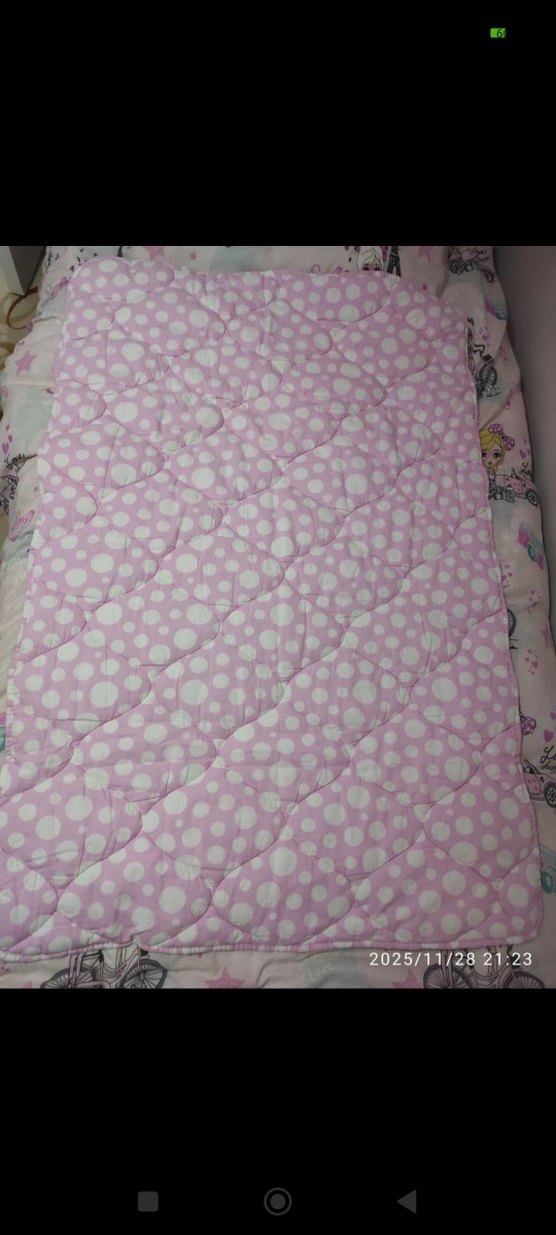 pastel pembe renkte bebek yorganı - Görsel 2