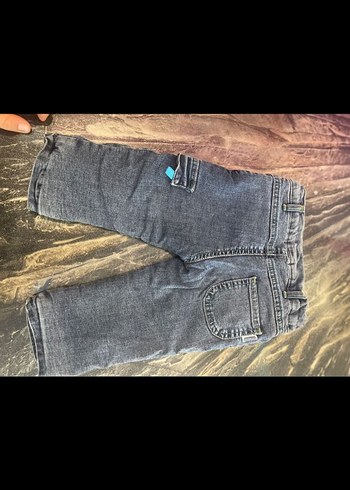 Gri Nakışlı Erkek Çocuk Kot Pantolon - Görsel 2