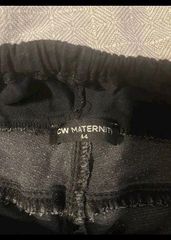 siyah/füme renkli Hamile Kot Pantolon, Bol Kesim, Normal Boy - Görsel 2