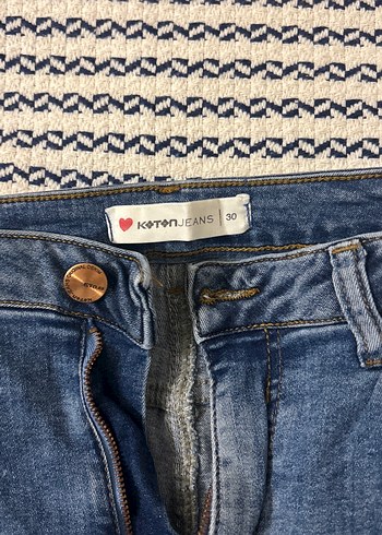 Koton Gri Tonlu Mavi Salaş Kot Pantolon - Görsel 3