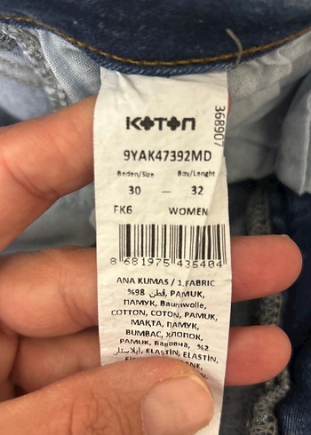 Koton Gri Tonlu Mavi Salaş Kot Pantolon - Görsel 4