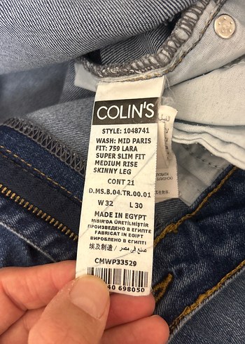 Lacivert Kadın Midi Boy Denim Pantolon - Görsel 3