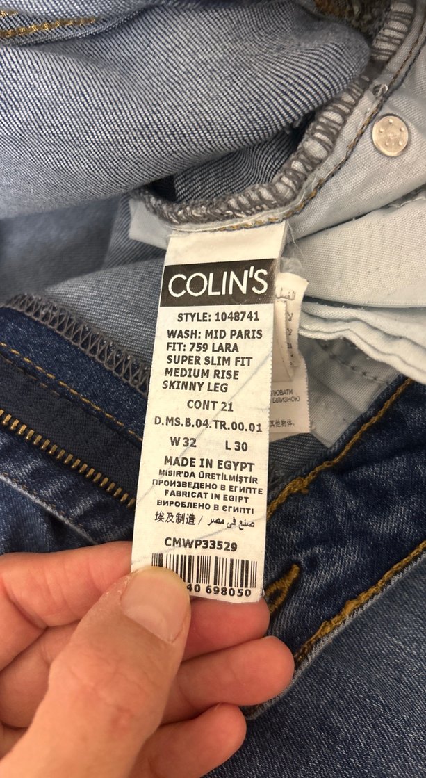 Lacivert Kadın Midi Boy Denim Pantolon - Görsel 3