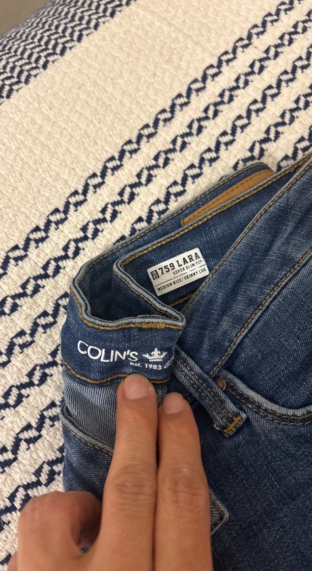 Lacivert Kadın Midi Boy Denim Pantolon - Görsel 2