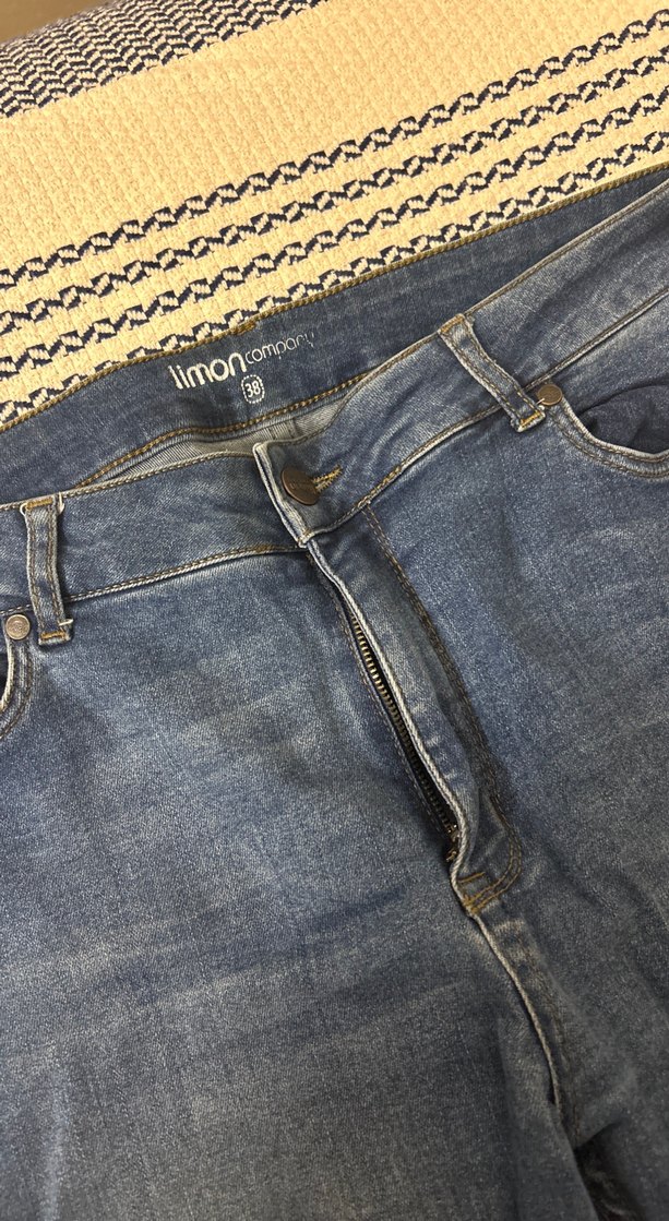 Limon company Gri Tonlu Kadın Midi Kot Pantolon - Görsel 3