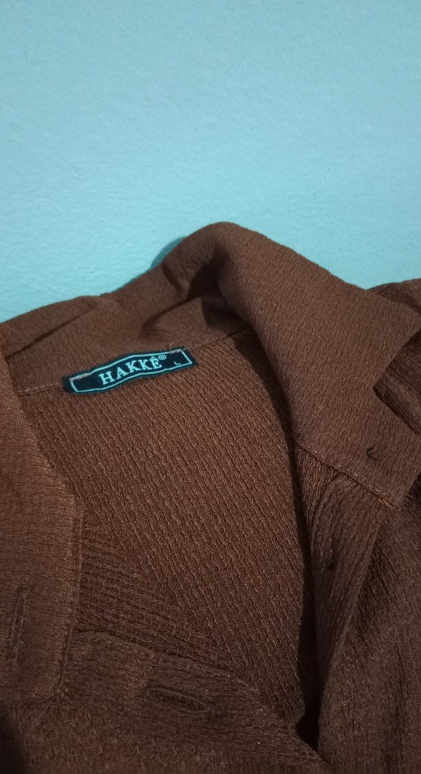 Düğmeli Kahverengi  kadın ikili takim - Görsel 3