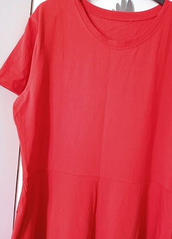 xl Beden kırmızı Renk Yazlık elbise 