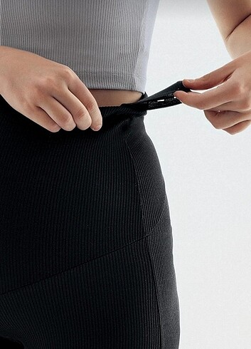 Artış Collection Fitilli Ayarlanabilir Yüksek Bel İspanyol Paça  - Görsel 5