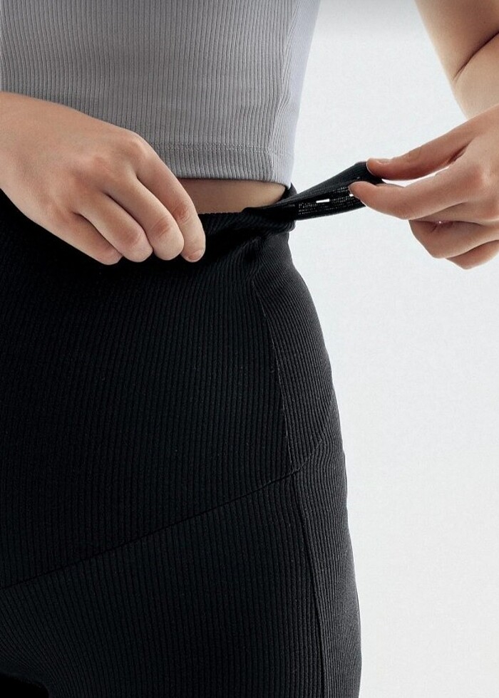 Artış Collection Fitilli Ayarlanabilir Yüksek Bel İspanyol Paça  - Görsel 5