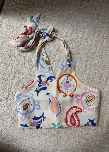 Zara Straplez Crop Top - Görsel 2