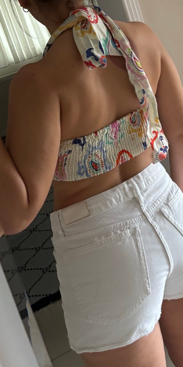 Zara Straplez Crop Top - Görsel 4
