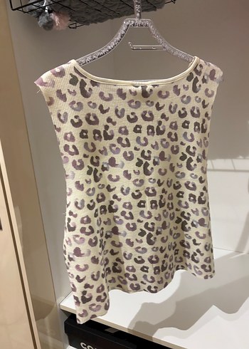 Koton Leopar Desenli Kolsuz Bluz