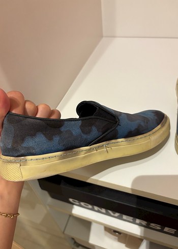 Hotiç Kadın Mavi Kamuflaj Espadril - Görsel 3